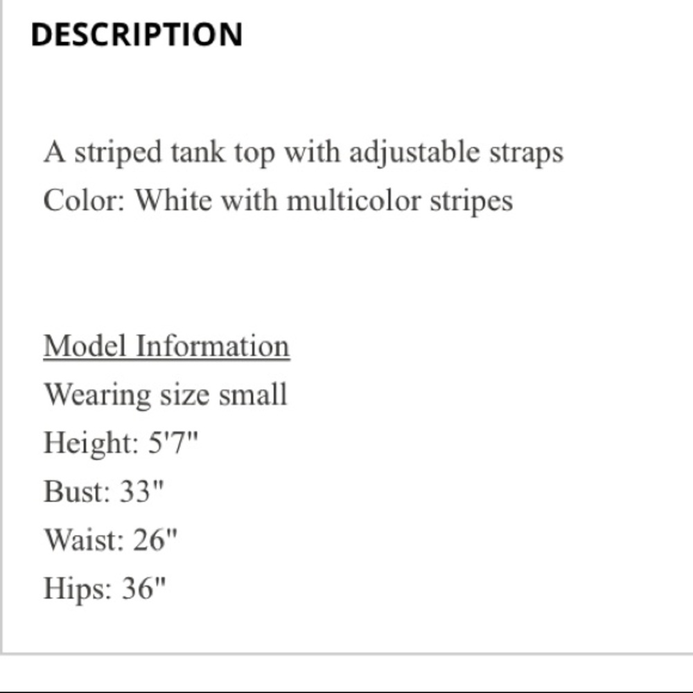 LAST ONE! Striped linen cami tank top - Picture 4 of 4